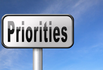 Obraz premium priorities