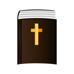 flat design holy bible icon vector illustration