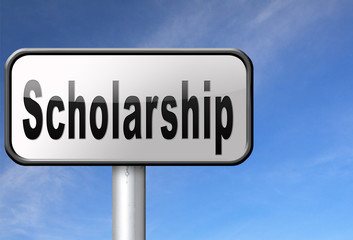 Obraz premium Scholarship or grant for university or college education study funding application for school funds..