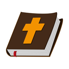 flat design holy bible icon vector illustration