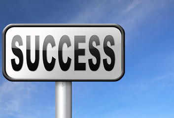 Obraz premium road to success or successful life