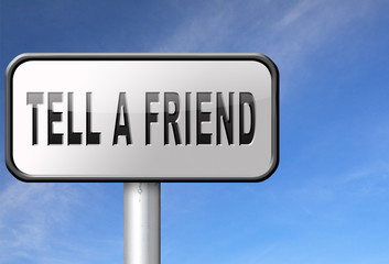 Obraz premium tell a friend