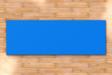 yoga mat top view