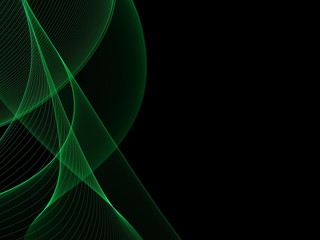 Green soft abstract business graphic wave background 