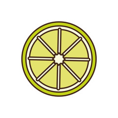 Obraz premium lemon fruit healthy food icon. Isolated and flat illustration, vector
