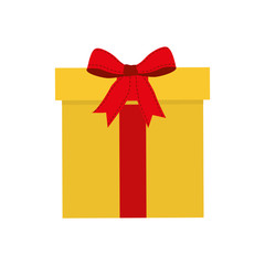 gift bowtie present celebration icon. Isolated and flat illustration, vector