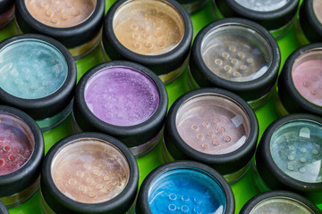 assortment make-up cosmetics powder