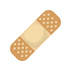 flat design adhesive bandage icon vector illustration