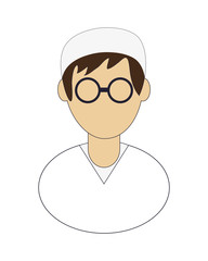 flat design medic or doctor icon vector illustration