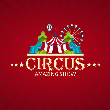 Circus. Flat illustration