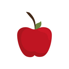 apple healthy food organic icon. Isolated and flat illustration
