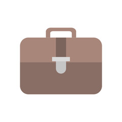 suitcase office object instrument icon. Isolated and flat illustration