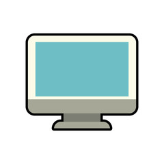 computer display technology gadget icon. Isolated and flat illustration