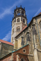 Fototapeta na wymiar St. Ludgeri church in the historical center of Munster