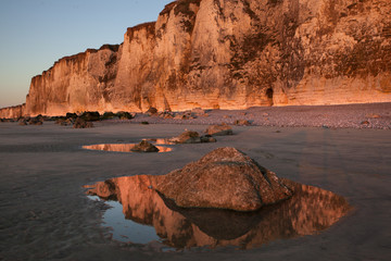 Cliff reflections in Normanyd France