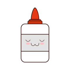 gluer face class school instrument icon. Isolated and flat illustration