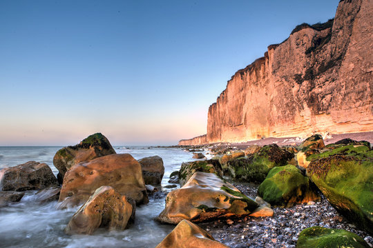 Coastal cliffs of Normandy