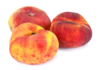 Peach Isolated on White Background