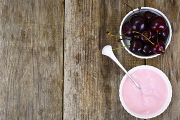 Sweet Yogurt with Cherries