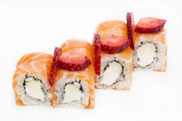 delicious seafood sushi at a Japanese restaurant