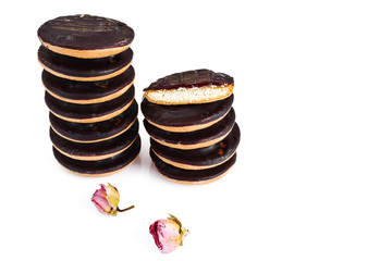 Biscuits with Jam and Chocolate