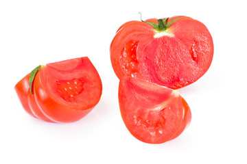 Red Tomatoes Isolated on a White Background