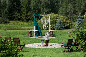 Interior view of wedding day