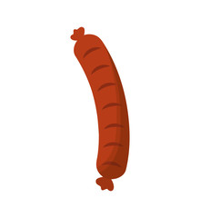 sausage food meat menu icon. Isolated and flat illustration