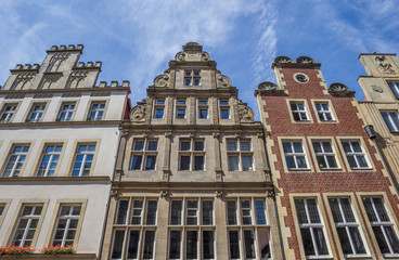 Old buildings at the Prinzipal market square in Munster