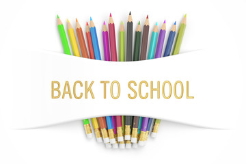 Back to school concept, 3D rendering