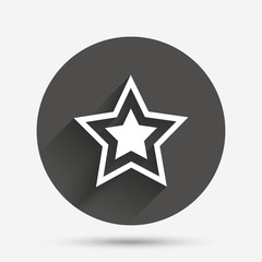 Star sign icon. Favorite button. Navigation