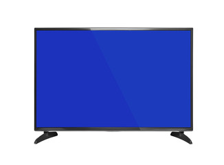 TV set isolated on white background.