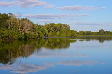 Fototapeta na wymiar Rock Cut State Park Lake in Illinois