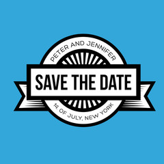 Save the Date - Retro Wedding Invitation