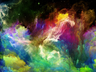 Fototapeta na wymiar Vivid Space Nebula
