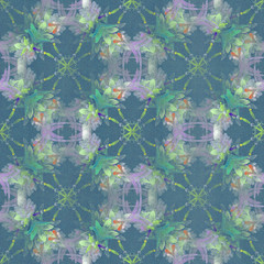 背景　模様　グリーン