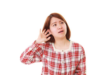 Fototapeta premium 疲れた表情の女性