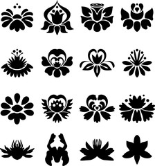 Floral icon series