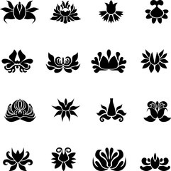 Floral icon series