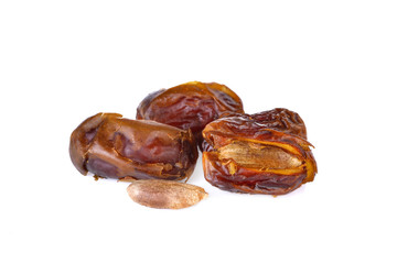 date palm on white background