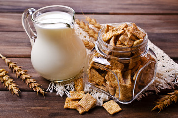 Cereal flakes for breakfast
