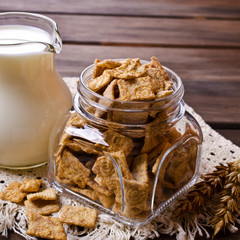 Cereal flakes for breakfast