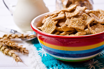 Cereal flakes for breakfast