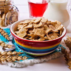 Cereal flakes for breakfast