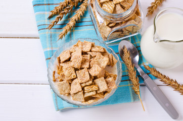 Cereal flakes for breakfast
