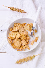 Cereal flakes for breakfast