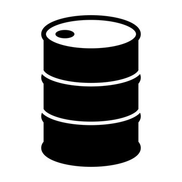 Oil drum container / barrel flat icon for apps and websites