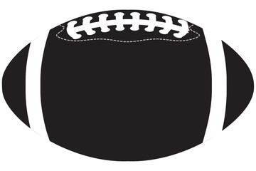 American football ball black