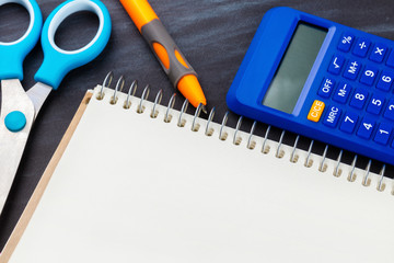 calculator and stationery