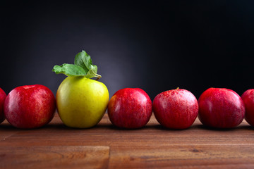 ripe juicy apples